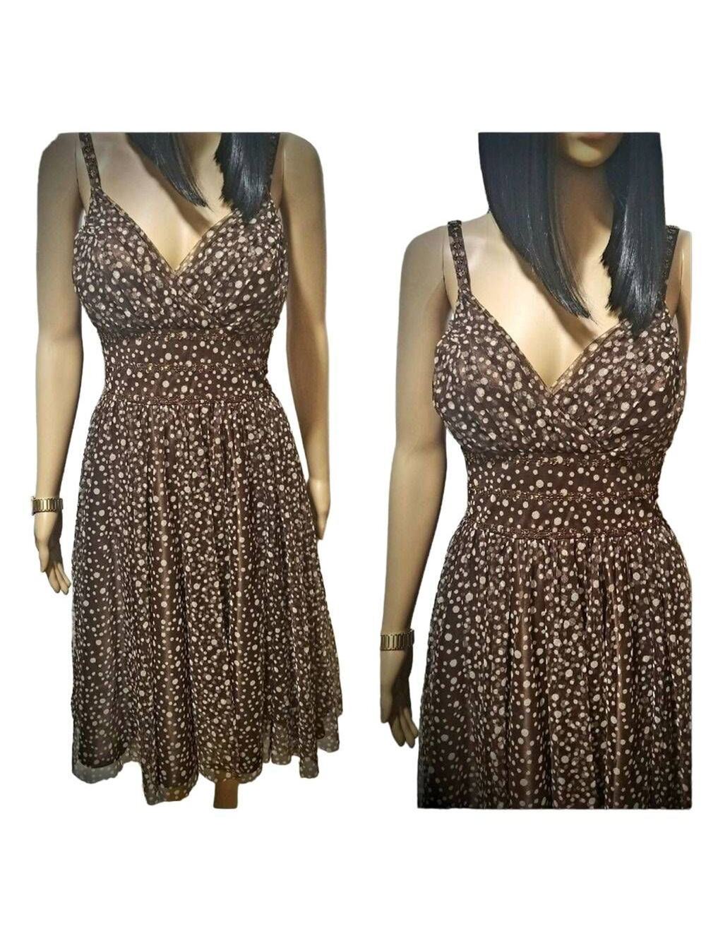 JS Boutique Brown Dress - Size 8 - Elegant and Chic